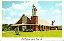 Methodist Church Cadiz KY Kentucky Cross WB Postcard VTG UNP Unused Vintage picture