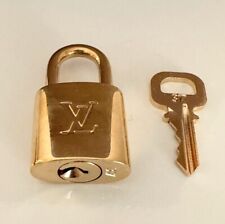 authentic LOUIS VUITTON LV padlock key set bag accessory brass gold picture