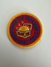 Vintage Girl Scout Discover The Treasures Cookie Sale Patch 1990's picture