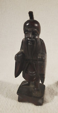 VINTAGE (c1950) WOOD CARVING CHINESE LUCKY GOD JUROJIN 7 LUCKY GODS picture