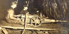 1900s ANTIQUE PHOTO MINING BITUMINOUS COAL IN PA. PHILADELPHIA MUSEUMS MATTED picture