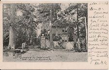 Lodge Entrance to Cedarcroft Near Kennett Square PA Postcard 1905 picture