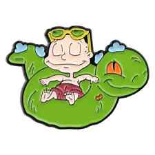 TOMMY PICKLES PIN Reptar Innertube Rugrats Cartoon Toon 90s 1990s Lapel Brooch picture