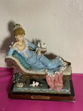 Turtle King Giovanni Collection Lady in Blue dress Figurine Sculpture picture