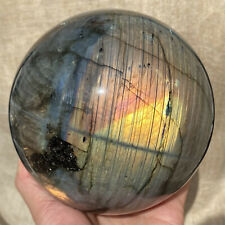 6.9LB TOP Natural Labradorite Quartz Sphere Crystal Ball Healing MXQ1405 picture