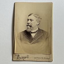 Antique Cabinet Card Photograph Dapper Mature Man Goatee Brooklyn NY picture