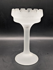 PartyLite Frosted Glass Fairy Castle Turret Votive Candle Holder picture