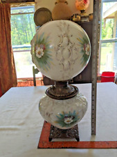 Antique Parlor Oil Lamp Gone With the Wind Lamp Victorian Eastlake Center Draft picture