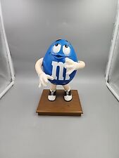 VINTAGE 1991 M&M Candy Dispenser Blues Cafe Blue MM Mars Mo Back Chocolate RARE  picture