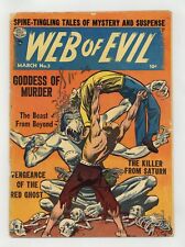 Web of Evil #3 GD 2.0 1953 picture