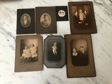 Antique c1880's Cabinet Card Photograph Lot (7) Logan & Lancaster Ohio picture