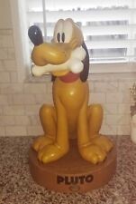 DISNEY RARE COLLECTIBLE RETIRED 1930 PLUTO BONE LARGE BIG FIG STATUE BASE STAND picture