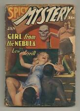 Spicy Mystery Stories Pulp Jan 1942 Vol. 11 #4 GD 2.0 picture