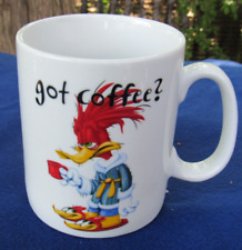 1998 Woody Woodpecker Jumbo size Coffee Mug Cup Universal Studios “Got coffee?” picture