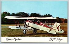 VIntage Airline Airplane Postcard - 1929 Argo - Open Biplane picture