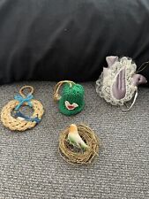 Vintage Lot of Bird Themed Ornaments picture