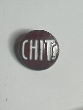 Chit enamel pin NOS vintage hat lapel bag logo adult humor retro 70s military  picture