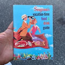 VTG c.1950s SEAGRAMS VACATION DRINK GUIDE Cocktail Recipes Mixology Advertising picture