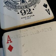 Bicycle Pinochle Playing Cards E3321 Stamped Souvenir Of Harolds Club Reno picture