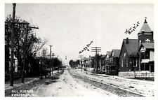 Frederick Maryland Dill Ave Trolley Rails Church Residences Repro Postcard U14 picture