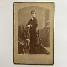 Antique Cabinet Card Photograph Beautiful Young Woman Indianapolis IN picture