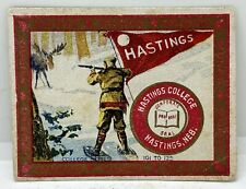 Vintage 1910 Murad Cigarettes College Series Hastings Moose Hunting Sports Card picture