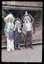 Sl64  Original slide 1960's Knott's Berry Farm Native Indian 500a picture