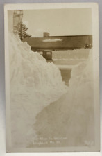 RPPC Gift Shop in Winter, Hogback Mt. VT Vermont, Vintage Real Photo Postcard picture