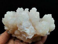 1.2 LB Natural White/Yellow Calcite Crystal Cluster Mineral Specimen picture