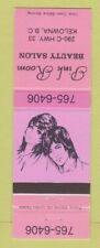 Matchbook Cover - Pink Room Beauty Salon Kelowna BC picture