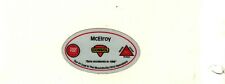 NICE 1996 SAFETY MCELROY CONSOL COAL CO. COAL MINING STICKER # 1098 picture