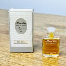 Vintage Miss Dior EDP Perfume Splash Miniature Boxed 1980s 5 ml picture
