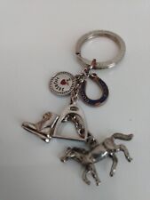 I Love Horses Charms Boot Stirrup Horseshoe Little Gifts Keychain Keyring picture
