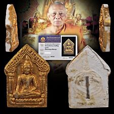 Certificate Khunpaen Ashes Be2530 Lucky Love Wealth Lp Sakorn Thai Amulet #17432 picture