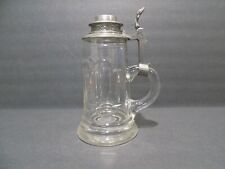 Antique Pressed Glass German Lidded Beer Stein picture