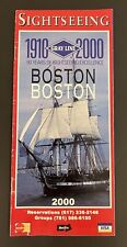 VTG 2000 Boston Travel Ephemera Sightseeing Tourist Brochure  picture