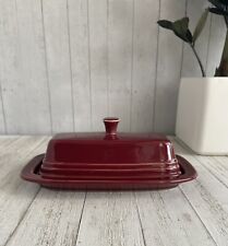 Fiesta HLC Fiestaware USA Covered Butter Dish - Scarlet Red picture