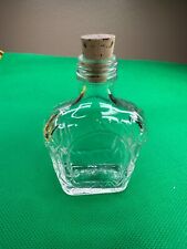 Mini Glass Bottles Crown Royal Clear Glass with Cork - NEW picture