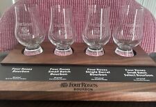 Four Roses Bourbon Flight Tray With 4 Glasses Brand New Never Used picture