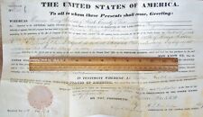 Antique 1834 Secretary-Signed Andrew Jackson Land Grant Ohio AJ Donelson Old St picture