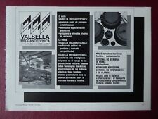 9/1984 PUB VALSELLA MECHANOTECHNICA MINE WARFARE MINES SPANISH AD picture