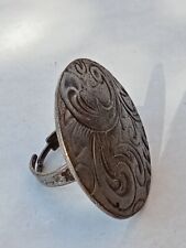 EXTREMELY VERY RARE ANCIENT ROMAN STERLING BRONZE RING VINTAGE INTAGLIO STUNNING picture