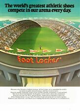 Vtg Print Ad 1980s Foot Locker Stadium Art Sports Arena Athletic Shoes Nike 5 picture