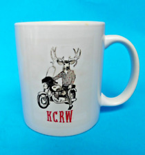 Rare KCRW Mug / Public Radio Los Angeles NPR 89.9 FM Coffee/Tea cup Motorcycle picture