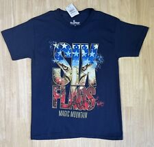 (Youth M) SIX FLAGS American Eagle MAGIC MOUNTAIN Shirt PATRIOTIC FLAG Tee NWT picture