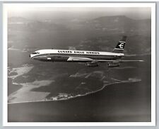 Aviation Airplane Cunard Eagle Airlines Boeing 707 1960s B&W 8x10 Photo 4C4 picture