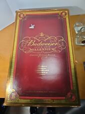 2000 Budweiser Millennium Limited Edition Bottle Three Glasses MIB picture