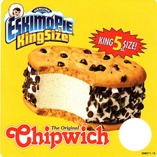 Vintage Genuine EskimoPie King Size Sandwich The Original Chipwich decal 6