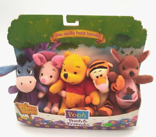 Vintage Mattel Disney Pooh & Friends Plush Toy Set 1997 New Old Stock picture