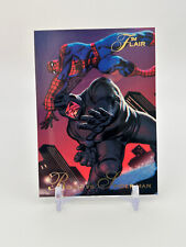 Rhino vs Spiderman 1994 Marvel Flair card #23 picture